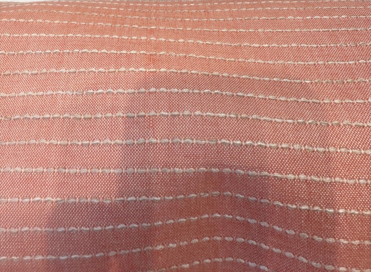 1 Yard Trail Blush Pink Stripe Sunbrella Upholstery Fabric Multipurpose 54 Inch Width